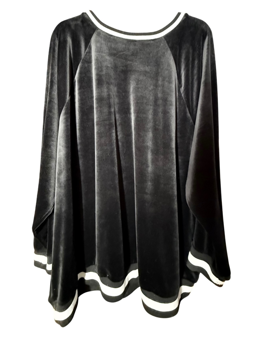 Lane Bryant Black Velour Top 5X